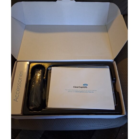 Clear Captions Blue Hearing Impaired Corded Black Telephone Talk To Text Readout - Picture 4 of 4